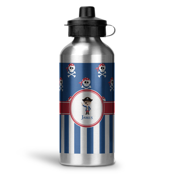 Custom Blue Pirate Water Bottles - 20 oz - Aluminum (Personalized)