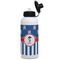 Blue Pirate Aluminum Water Bottle - White Front