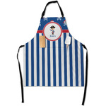 Blue Pirate Apron With Pockets w/ Name or Text