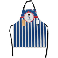 Blue Pirate Apron With Pockets w/ Name or Text