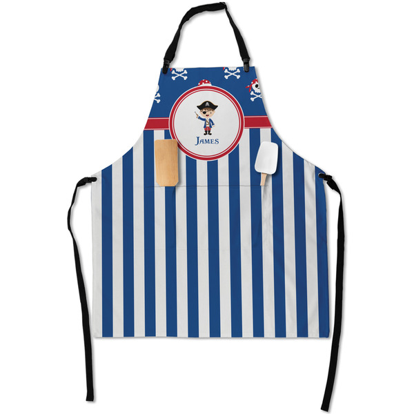 Custom Blue Pirate Apron With Pockets w/ Name or Text