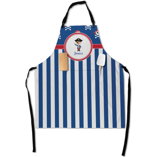 Blue Pirate Apron - Flat with Props (MAIN)