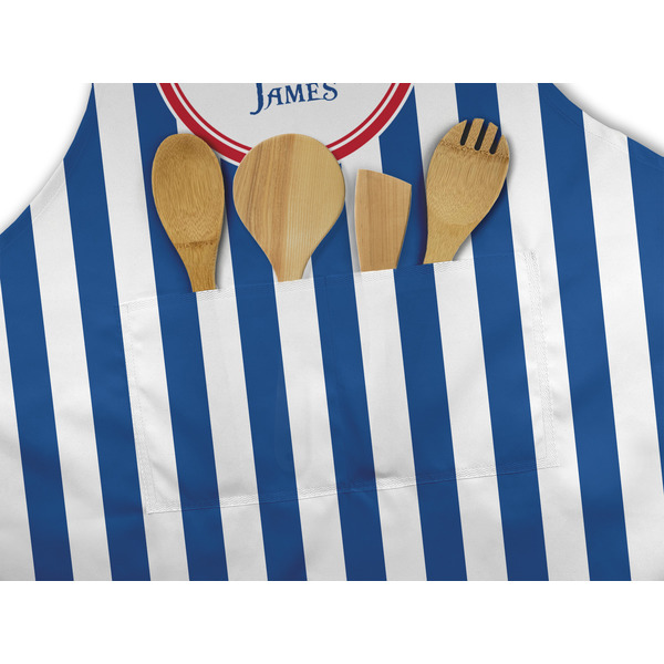 Blue Pirate Apron - Pocket Detail with Props