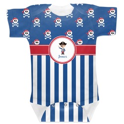 Blue Pirate Baby Bodysuit (Personalized)