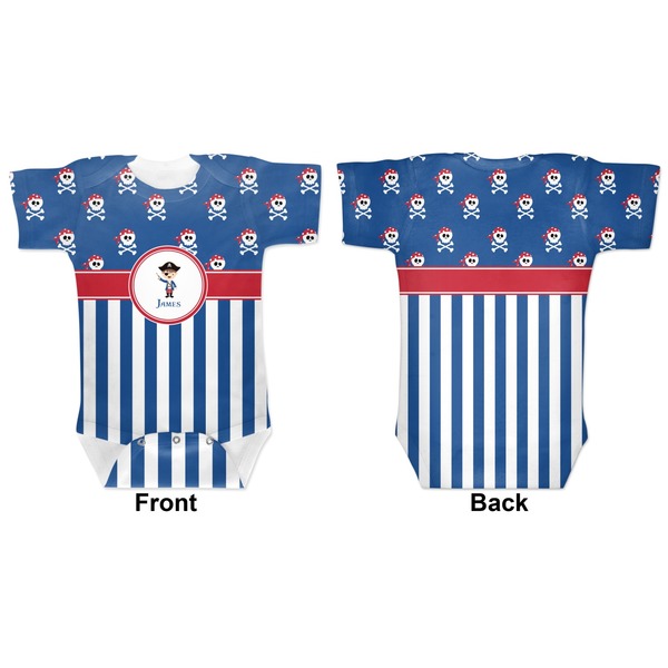 Blue Pirate Baby Bodysuit Approval