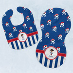 Blue Pirate Baby Bib & Burp Set w/ Name or Text