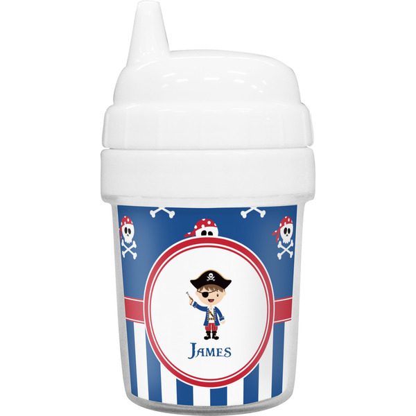 Custom Blue Pirate Baby Sippy Cup (Personalized)