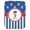 Blue Pirate Baby Swaddling Blanket (Personalized)