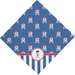 Blue Pirate Dog Bandana Scarf w/ Name or Text