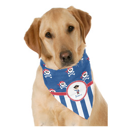 Blue Pirate Dog Bandana Scarf w/ Name or Text