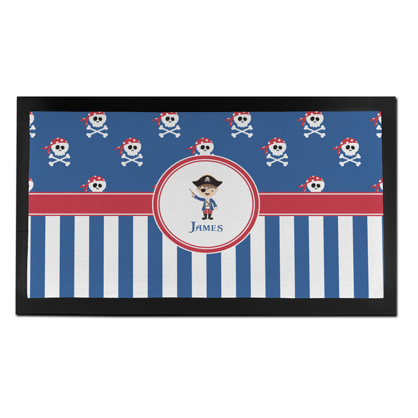 Blue Pirate Bar Mat - Small - FRONT