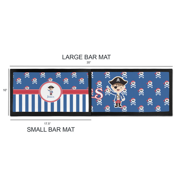 Blue Pirate Bar Mats - Sizing Chart