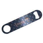 Blue Pirate Bar Bottle Opener - Silver w/ Name or Text