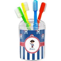 Blue Pirate Toothbrush Holder (Personalized)