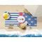 Blue Pirate Beach Towel Lifestyle
