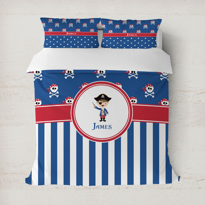 Blue Pirate Duvet Cover (Personalized)