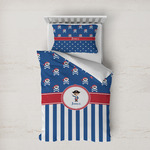 Blue Pirate Duvet Cover Set - Twin XL (Personalized)