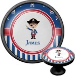 Blue Pirate Cabinet Knob (Black) (Personalized)