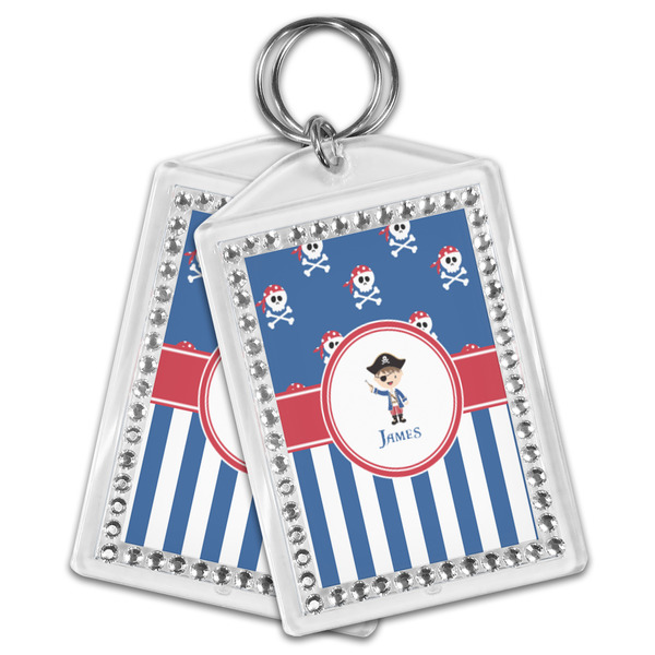 Blue Pirate Bling Keychain - MAIN