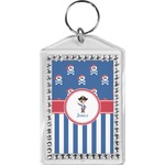 Blue Pirate Bling Keychain (Personalized)