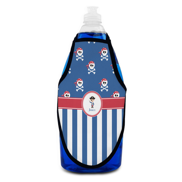 Blue Pirate Bottle Apron - Soap - FRONT
