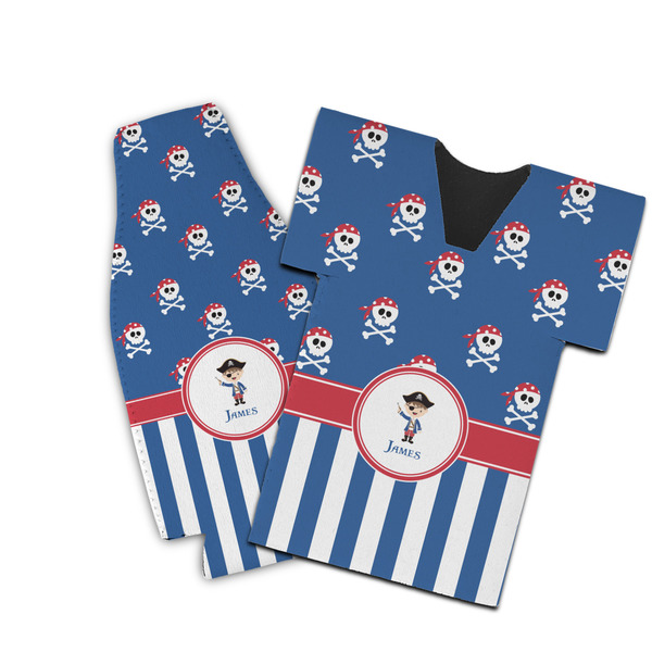 Custom Blue Pirate Bottle Cooler (Personalized)