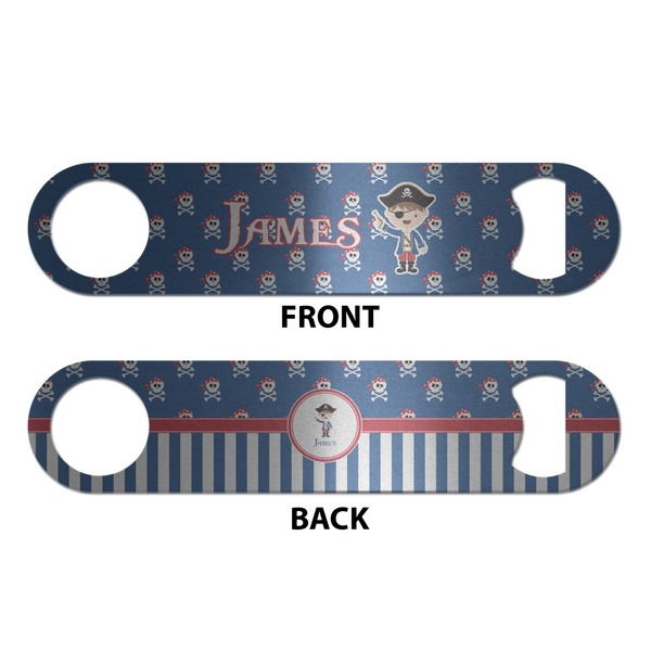 Blue Pirate Bottle Opener - Front & Back