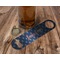 Blue Pirate Bottle Opener - In Use
