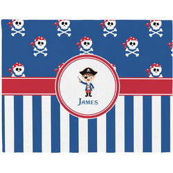 Blue Pirate Woven Fabric Placemat - Twill w/ Name or Text