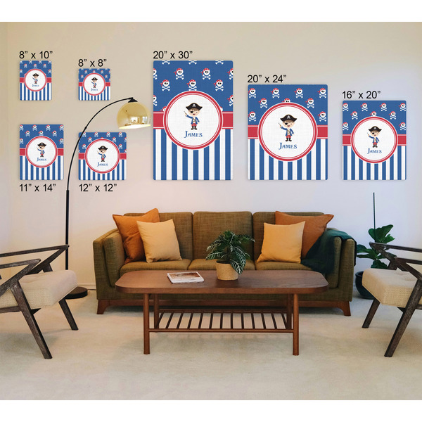Blue Pirate Canvas Prints - Multiple Sizes