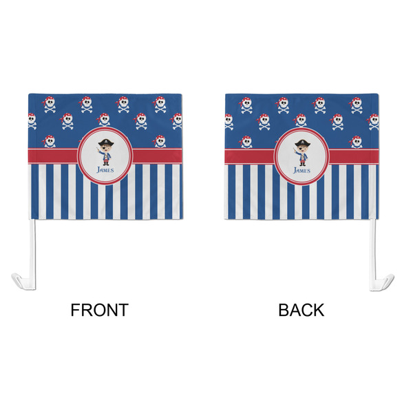 Blue Pirate Car Flag - Large - APPROVAL