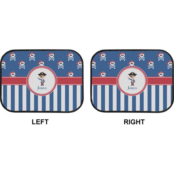 Blue Pirate Car Floor Mats (Back Seat) (Approval)
