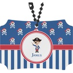 Blue Pirate Rear View Mirror Ornament (Personalized)