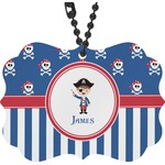 Blue Pirate Rear View Mirror Charm (Personalized)