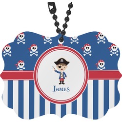 Blue Pirate Rear View Mirror Charm (Personalized)
