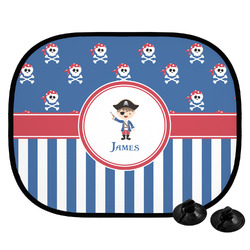 Blue Pirate Car Side Window Sun Shade (Personalized)