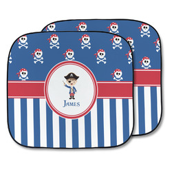 Blue Pirate Car Sun Shade - Two Piece (Personalized)