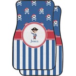 Blue Pirate Car Floor Mats (Front Seat) (Personalized)