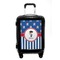 Blue Pirate Carry On Hard Shell Suitcase - Front
