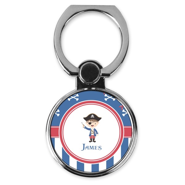 Custom Blue Pirate Cell Phone Ring Stand & Holder (Personalized)