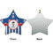 Blue Pirate Ceramic Flat Ornament - Star Front & Back (APPROVAL)