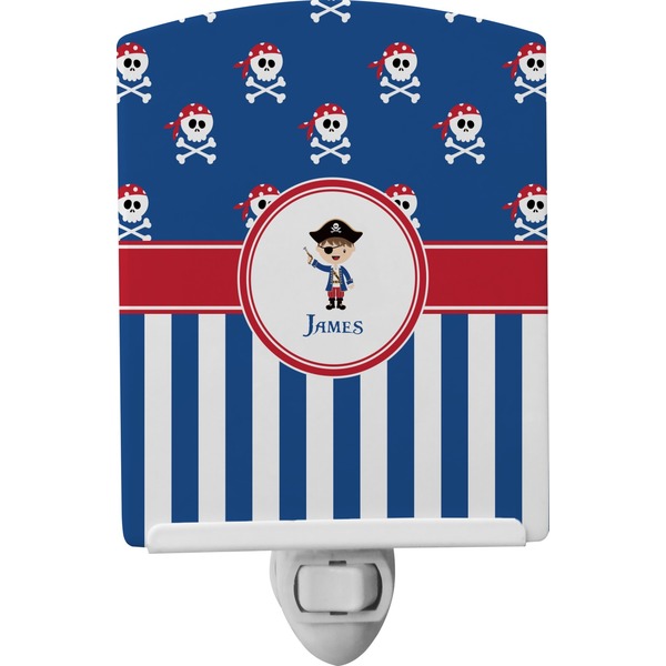 Custom Blue Pirate Ceramic Night Light (Personalized)
