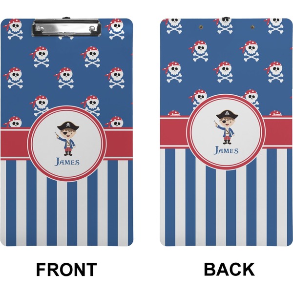 Blue Pirate Clipboard (Legal) (Front + Back)