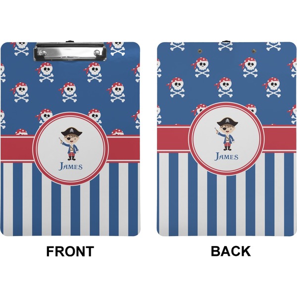Blue Pirate Clipboard (Letter) (Front + Back)