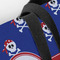 Blue Pirate Closeup of Tote w/Black Handles