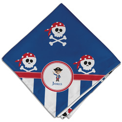 Blue Pirate Cloth Dinner Napkin - Single w/ Name or Text