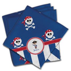 Blue Pirate Cloth Napkins (Set of 4) (Personalized)