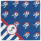 Blue Pirate Cloth Napkins - Personalized Lunch (Single Full Open)