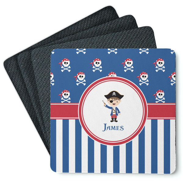 Blue Pirate Coaster Rubber Back - Main