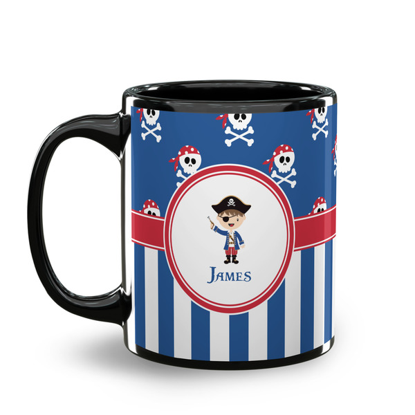 Blue Pirate Coffee Mug - 11 oz - Black